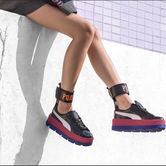 puma ankle strap creepers